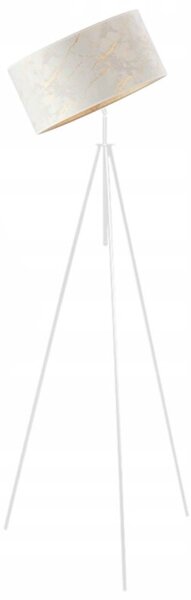 Lampa stojąca podłogowa przegubowa regulowana trójnóg z abażurem walec DECO