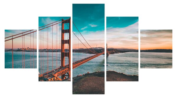 Obraz - Golden Gate, San Francisco (125x70 cm)