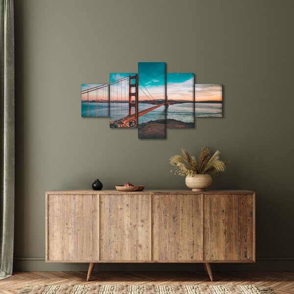 Obraz - Golden Gate, San Francisco (125x70 cm)