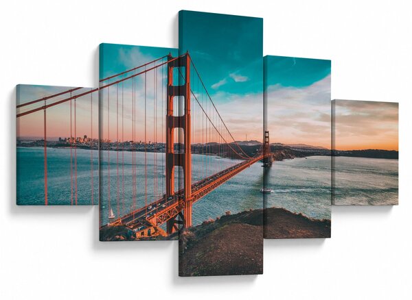 Obraz - Golden Gate, San Francisco (125x70 cm)