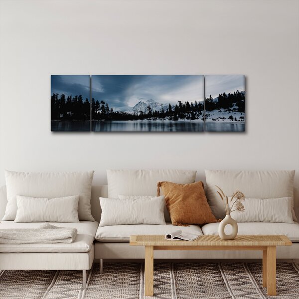 Obraz - Na zamarzniętym jeziorze (170x50 cm)