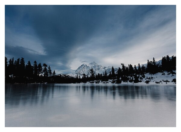 Obraz - Na zamarzniętym jeziorze (70x50 cm)