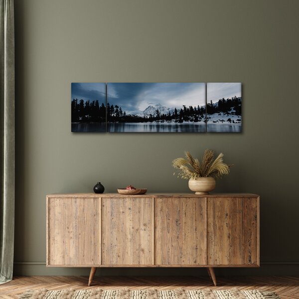 Obraz - Na zamarzniętym jeziorze (170x50 cm)