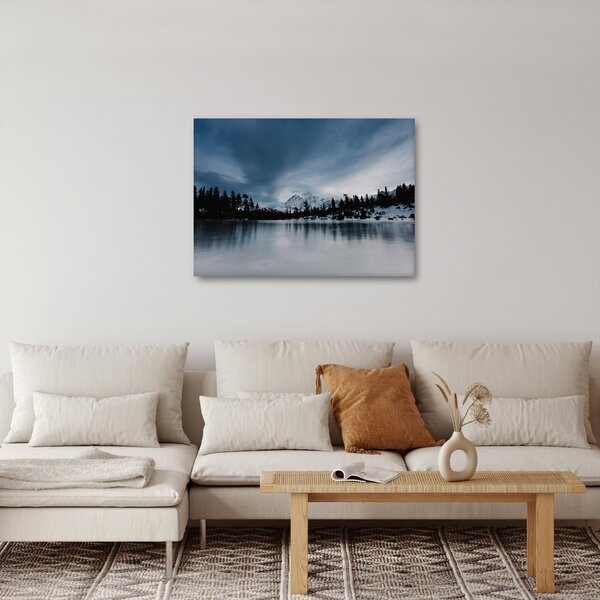 Obraz - Na zamarzniętym jeziorze (70x50 cm)