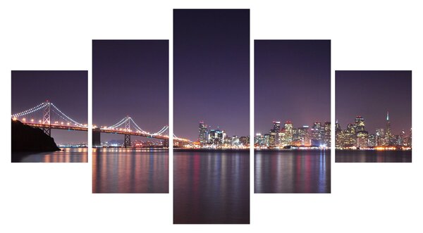 Obraz przedstawiający San Francisco, Kalifornia (125x70 cm)