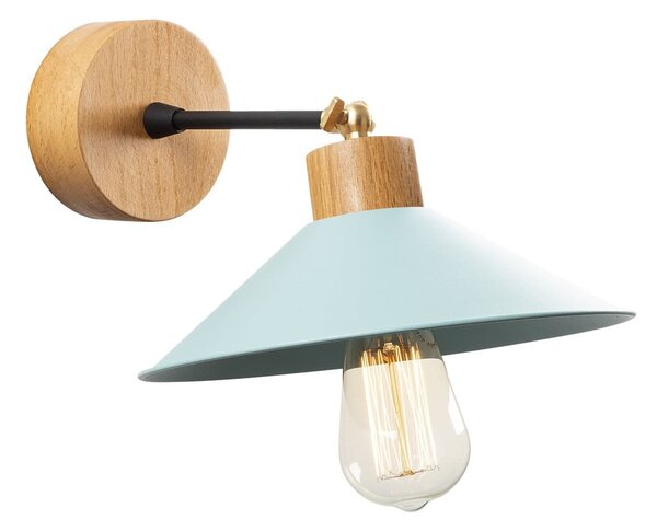 Turkusowy/w naturalnym kolorze kinkiet ø 24 cm Manavgat – Opviq lights