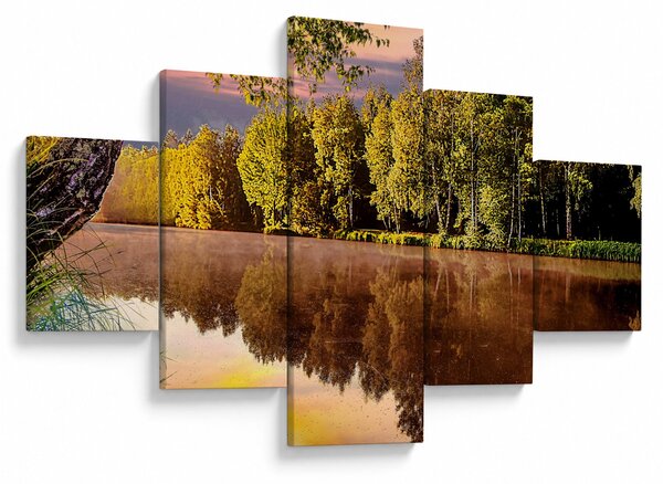Obraz - Za rzeką (125x70 cm)