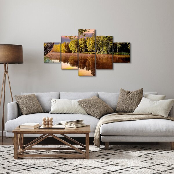 Obraz - Za rzeką (125x70 cm)
