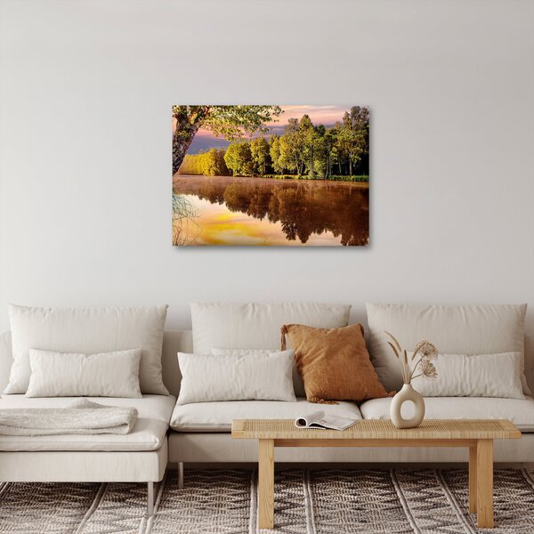 Obraz - Za rzeką (70x50 cm)