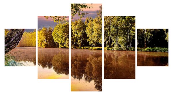 Obraz - Za rzeką (125x70 cm)
