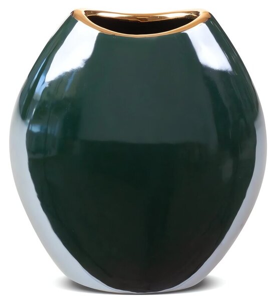 Wazon EUROFIRANY AMORA 2 14 x 7 x 16 cm Zielony