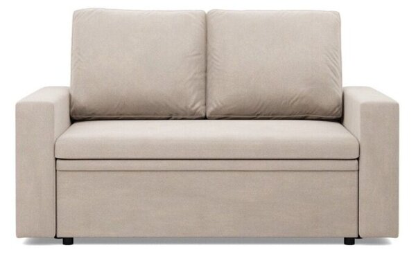 Sofa dwuosobowa, BLOM, velvet, 148x87x90 cm, beÅ¼owy | TYLETEGOTU