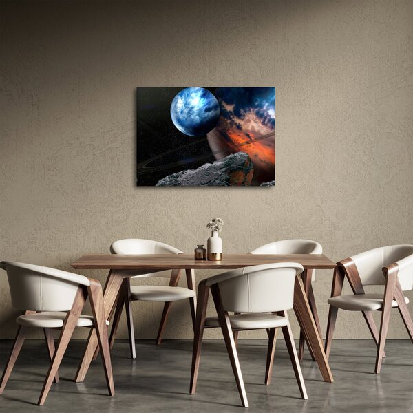 Obraz planety w kosmosie (70x50 cm)