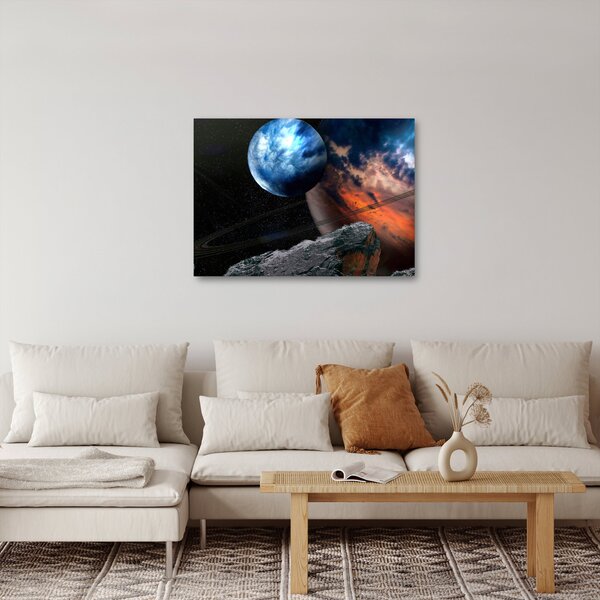 Obraz planety w kosmosie (70x50 cm)