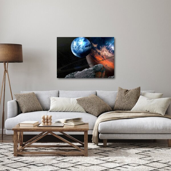 Obraz planety w kosmosie (70x50 cm)