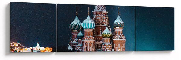 Obraz budowy w Rosji (170x50 cm)