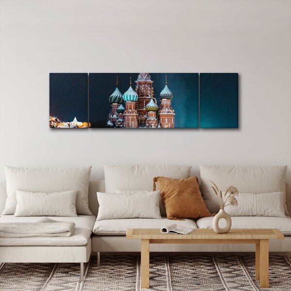 Obraz budowy w Rosji (170x50 cm)
