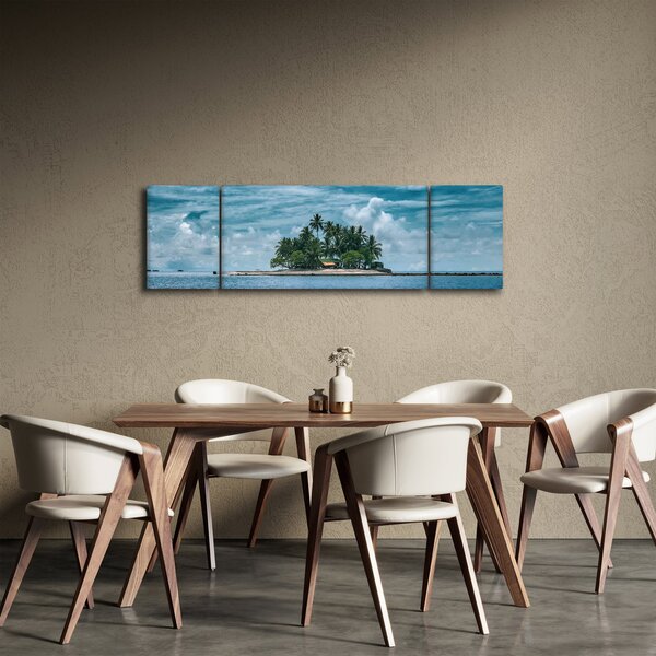 Obraz - wyspa na morzu (170x50 cm)
