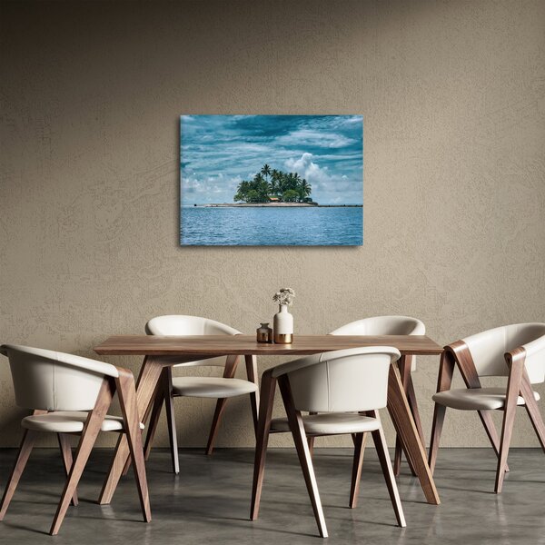 Obraz - wyspa na morzu (70x50 cm)