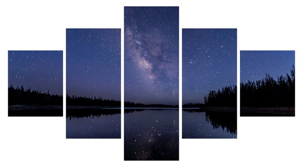 Obraz nocnego nieba (125x70 cm)