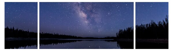 Obraz nocnego nieba (170x50 cm)