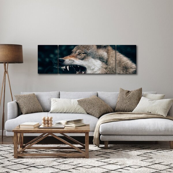 Obraz wilka (170x50 cm)
