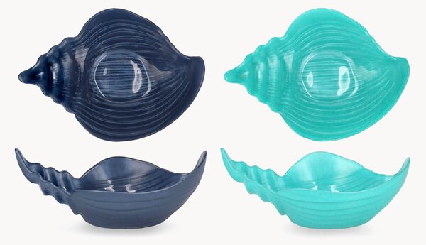 Komplet miseczek ze szkła Seashell, 2 elem