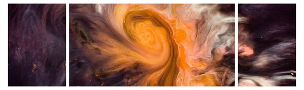 Abstrakcyjny obraz - kosmos (170x50 cm)