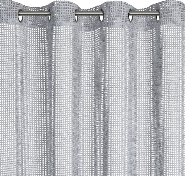 Firana gotowa EUROFIRANY Neli 140 x 250 cm Srebrny