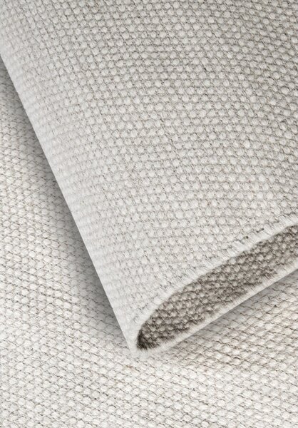 Kremowy chodnik z mieszanki wełny tkany ręcznie 80x200 cm Pradesh Natural White – Elle Decoration