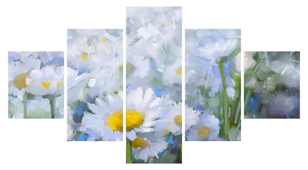 Obraz - W stokrotkach (125x70 cm)