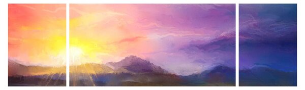 Obraz - O świcie (170x50 cm)