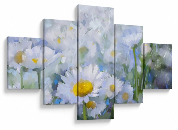Obraz - W stokrotkach (125x70 cm)