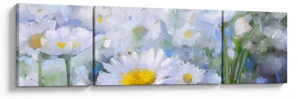 Obraz - W stokrotkach (170x50 cm)