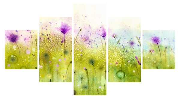 Obraz - Kwiaty polne (125x70 cm)