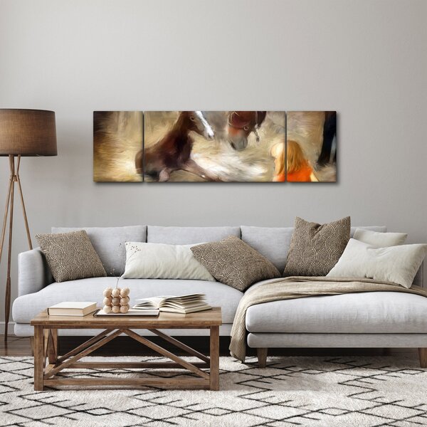 Obraz - Witaj na świecie, źrebaku (170x50 cm)