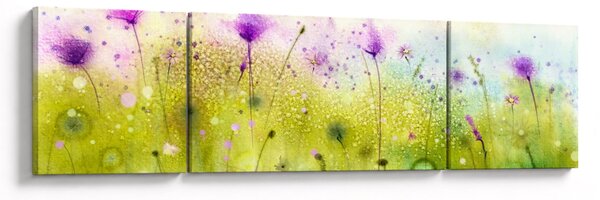 Obraz - Kwiaty polne (170x50 cm)