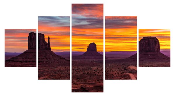 Obraz - Monument Valley v Arizonie (125x70 cm)