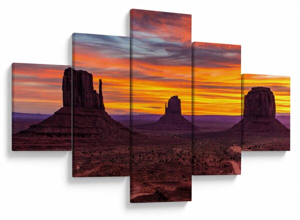 Obraz - Monument Valley v Arizonie (125x70 cm)