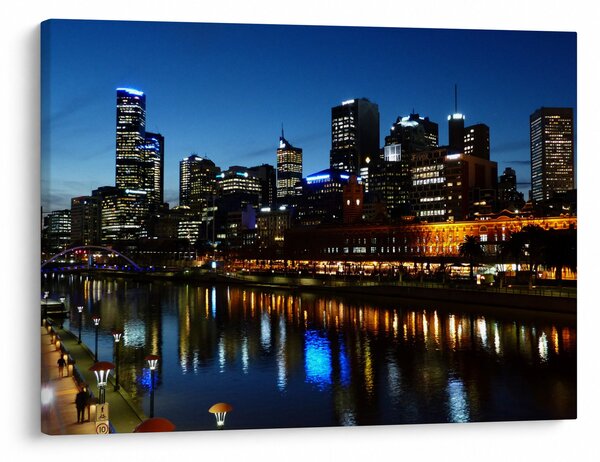 Obraz nocy w Melbourne (70x50 cm)
