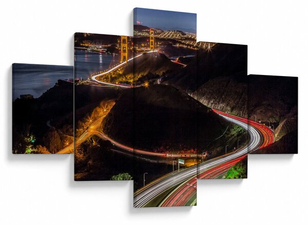 Obraz - Golden Gate Bridge (125x70 cm)