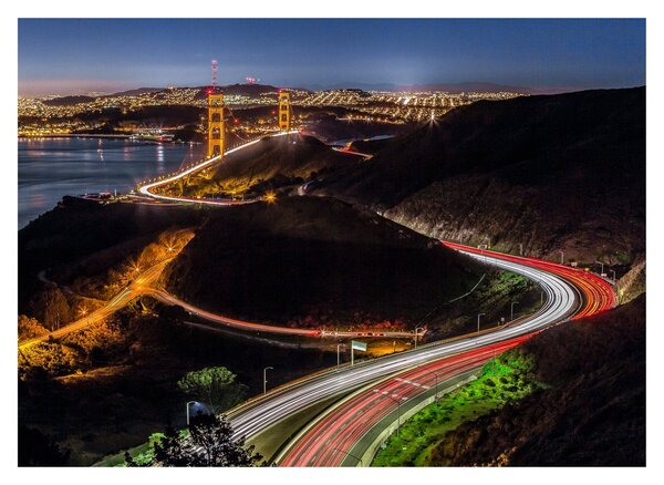 Obraz - Golden Gate Bridge (70x50 cm)