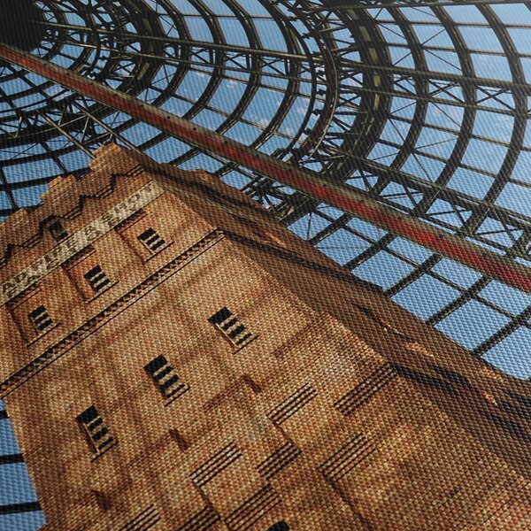 Obraz wieży w Melbourne (z zegarem) (90x30 cm)