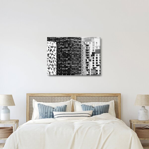 Obraz architektury czarno-białej (70x50 cm)