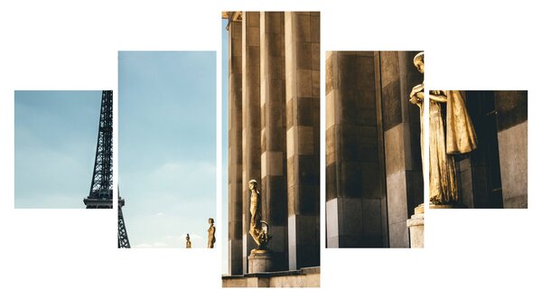 Obraz z placu Trocadero, Paryż (125x70 cm)