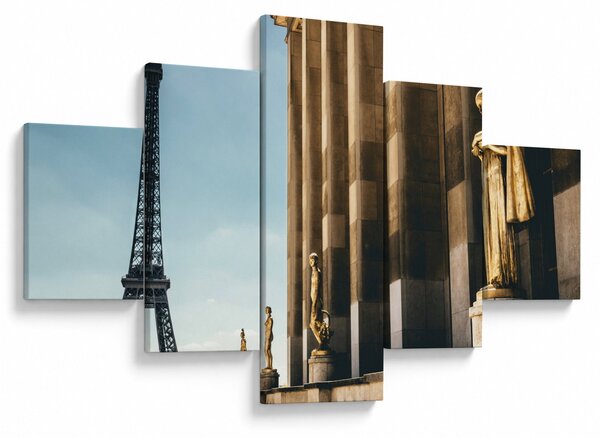 Obraz z placu Trocadero, Paryż (125x70 cm)