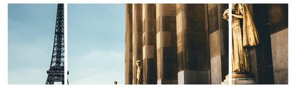 Obraz z placu Trocadero, Paryż (170x50 cm)