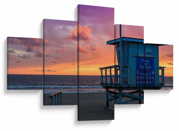 Obraz z plaży Santa Monica (125x70 cm)