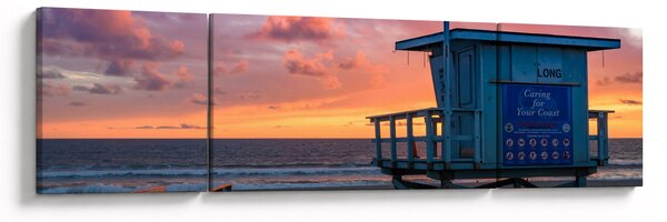 Obraz z plaży Santa Monica (170x50 cm)