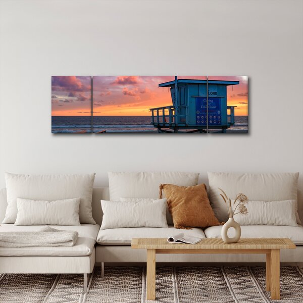 Obraz z plaży Santa Monica (170x50 cm)
